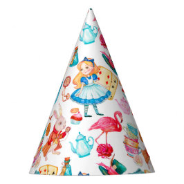 Alice in Wonderland Waterverf Feesthoedjes