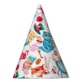 Alice in Wonderland Waterverf Feesthoedjes (Rechts)