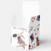 Alice in Wonderland Waterverf Hand Painted Rabbit Bedankdoosjes (Geopend)