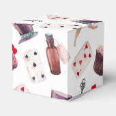 Alice in Wonderland Waterverf Hand Painted Rabbit Bedankdoosjes (Achterkant)