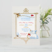 Alice in Wonderland Waterverf Kaart (Staand voorkant)