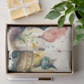 Alice in wonderland, waterverf konijnenontbinding tissuepapier (Geschenk)