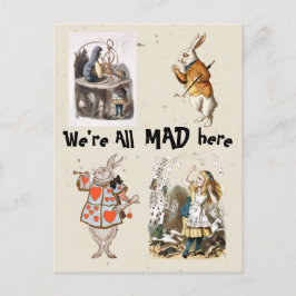 Alice in Wonderland -We zijn allemaal gek hier Briefkaart