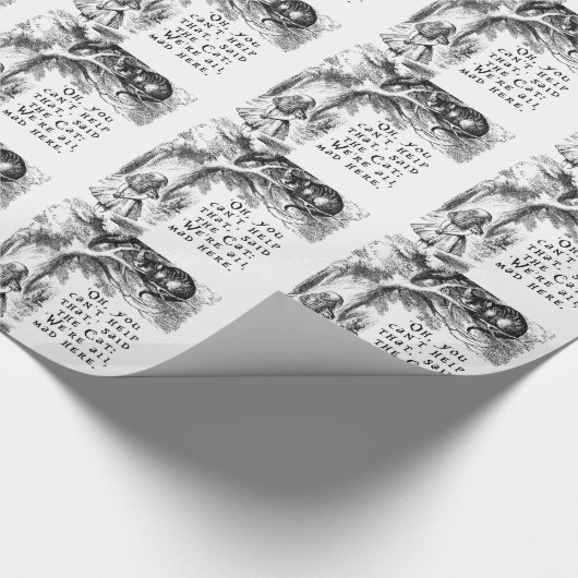 Alice in Wonderland - We zijn allemaal kwaad hier Cadeaupapier (Hoek)