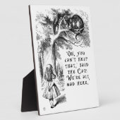 Alice in Wonderland - We zijn allemaal kwaad hier Fotoplaat (Zijkant)