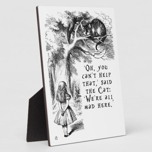 Alice in Wonderland - We zijn allemaal kwaad hier Fotoplaat (Zijkant)