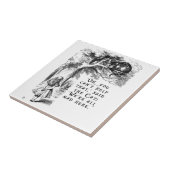 Alice in Wonderland - We zijn allemaal kwaad hier Tegeltje (Zijkant)