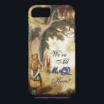 Alice in Wonderland We zijn hier allemaal kwaad iPhone 8/7 Hoesje<br><div class="desc">We&#39; zijn allemaal kwaad hier</div>