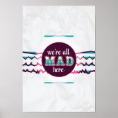Alice in Wonderland - We zijn hier allemaal Mad Poster (Voorkant)