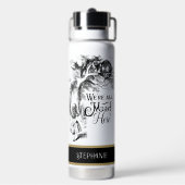 Alice in Wonderland We zijn hier allemaal Mad Waterfles (Achterkant)