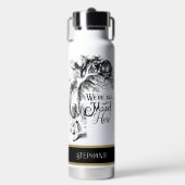 Alice in Wonderland We zijn hier allemaal Mad Waterfles (Voorkant)