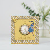 Alice in Wonderland Wedding Bedankt (Staand voorkant)