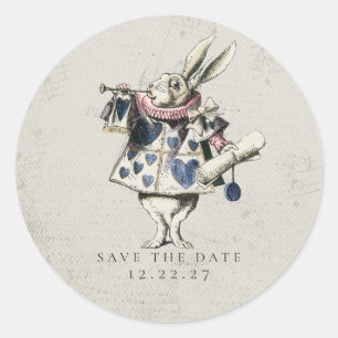  Alice in Wonderland Wedding Classic Round Ronde Sticker