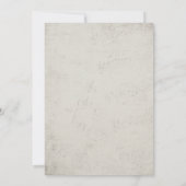 Alice in Wonderland Wedding Invitation Kaart (Achterkant)