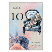  Alice in Wonderland Wedding Kaart (Achterkant)