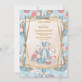 Alice in Wonderland Wedding Kaart (Voorkant)