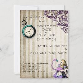 Alice in Wonderland Wedding Kaart
