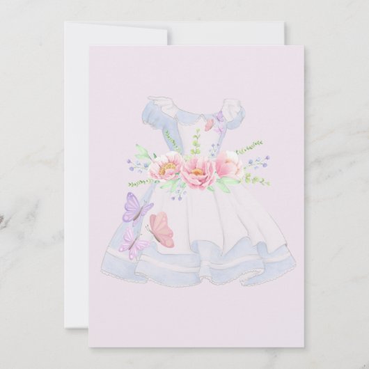 Alice in Wonderland Wedding Kaart (Achterkant)