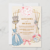 Alice in Wonderland Wedding Kaart (Voorkant)