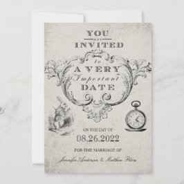 Alice in Wonderland Wedding Kaart