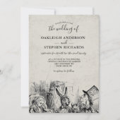  Alice in Wonderland Wedding Kaart (Voorkant)