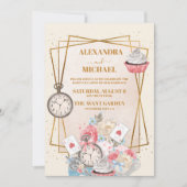  Alice in Wonderland Wedding Kaart (Voorkant)