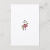  Alice in Wonderland Wedding Reception Informatiekaartje (Achterkant)