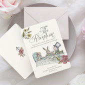 Alice in Wonderland Wedding Reception Informatiekaartje