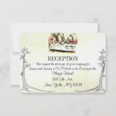 Alice in Wonderland Wedding Reception Kaart (Voorkant)