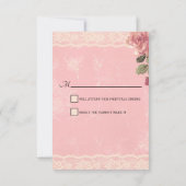 Alice in Wonderland Wedding RSVP Kaartje (Achterkant)