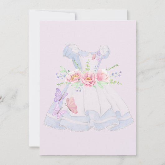 Alice in Wonderland Wedding Save The Date (Achterkant)