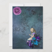Alice in Wonderland Wedding Save the Date (Achterkant)