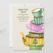 Alice in Wonderland Wedding Save the Date (Voorkant)