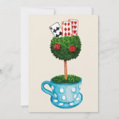 Alice in Wonderland Wedding Save the Date (Achterkant)