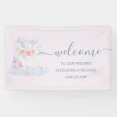 Alice in Wonderland Wedding Spandoek (Horizontaal)