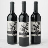  Alice in Wonderland Wedding Wijn Etiket (Flessen)