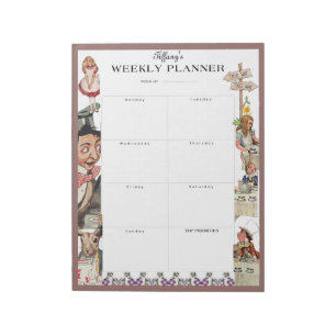 Alice in Wonderland Weekly Planner van Lewis Carro Notitieblok