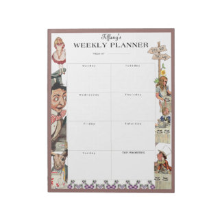Alice in Wonderland Weekly Planner van Lewis Carro Notitieblok