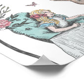  Alice in Wonderland Welkom Baby shower Poster (Hoek)