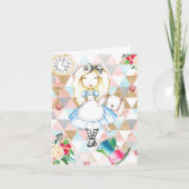 Alice in Wonderland Wenskaarten Kaart (Voorkant)