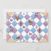 Alice in Wonderland Whimsical Birthday Tea Foto Kaart (Achterkant)