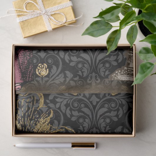 Alice in Wonderland Whimsical Clock Tissuepapier (Geschenk)