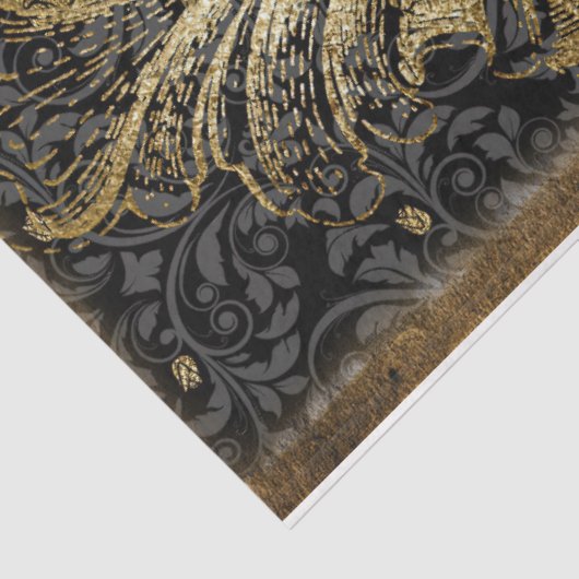 Alice in Wonderland Whimsical Clock Tissuepapier (Detail)