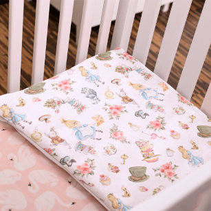 Alice in Wonderland Whimsical Nursery Blanket Fleece Deken