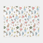 Alice in Wonderland Whimsical Nursery Blanket Fleece Deken (Voorkant (Horizontaal))