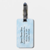 Alice in Wonderland Whimsical Tea Carroll Quote Bagagelabel (Achterkant verticaal)