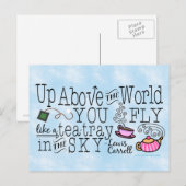 Alice in Wonderland Whimsical Tea Carroll Quote Briefkaart (Voorkant / Achterkant)