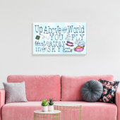 Alice in Wonderland Whimsical Tea Carroll Quote Canvas Afdruk (Insitu (Woonkamer))