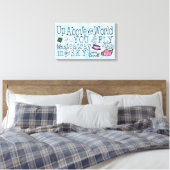 Alice in Wonderland Whimsical Tea Carroll Quote Canvas Afdruk (Insitu (Slaapkamer))