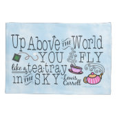 Alice in Wonderland Whimsical Tea Carroll Quote Kussensloop (Achterkant)